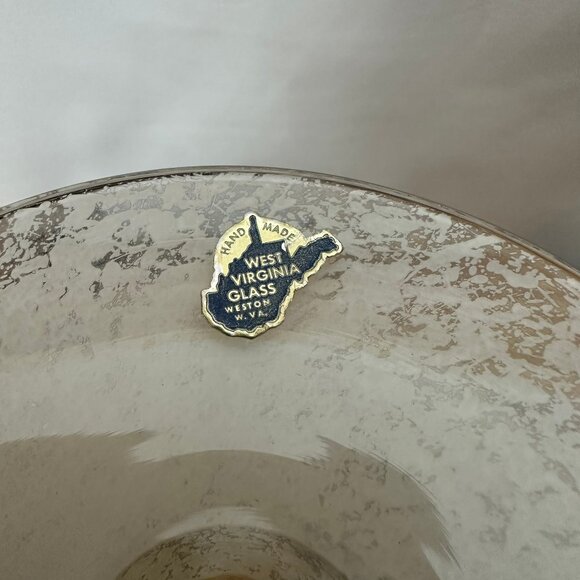 West Virginia Glass - Frosted - Confetti Splatter - Large Snifter - Christmas - Picture 8 of 9